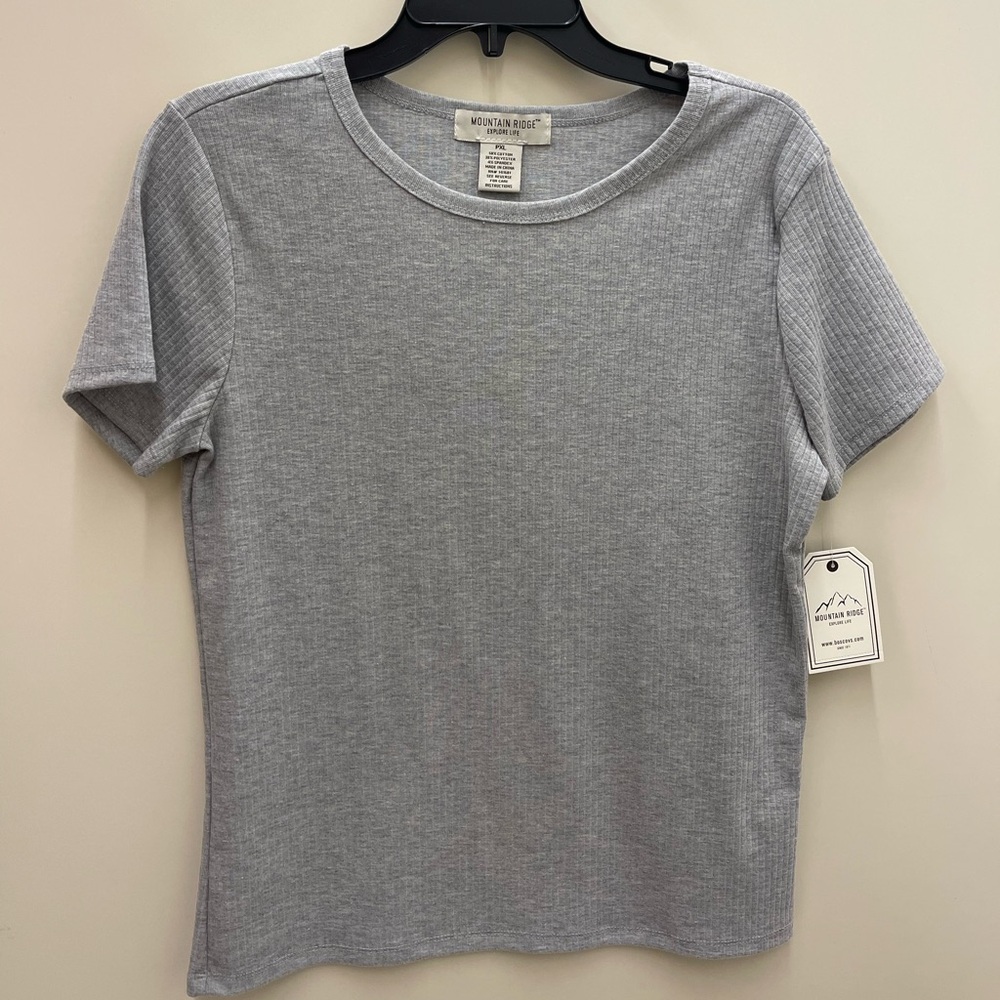 Mountain Ridge Ribbed Short Sleeve Top